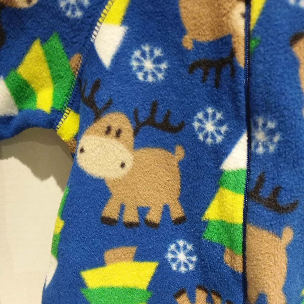 Childrens Place fleece footsie pajamas-NWT - Picture 3 of 4
